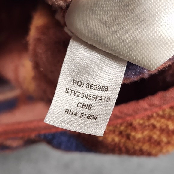 Patagonia Synchilla Fleece Jacket XL Brown Pink Canyon Block Big Sisu Pullover - Picture 8 of 12
